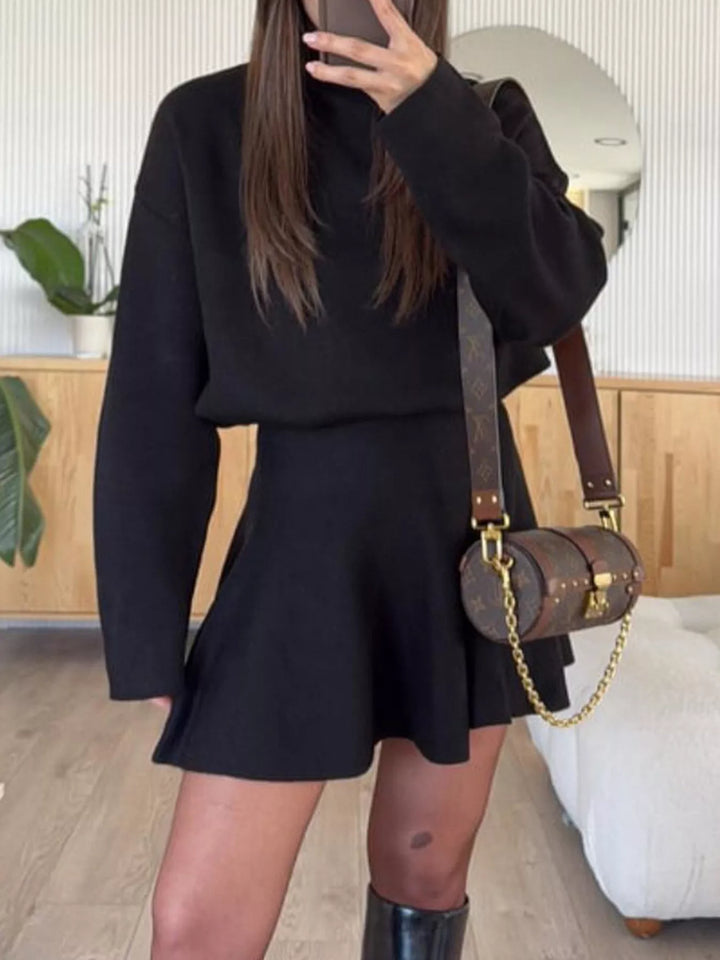Elise Mode Dames Relaxed Mini Truijurk Tweedelig