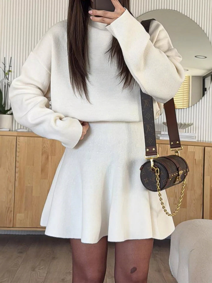 Elise Mode Dames Relaxed Mini Truijurk Tweedelig