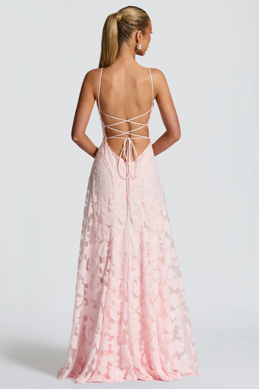 EliseMode Bloemen Brocade Cami Maxi Jurk