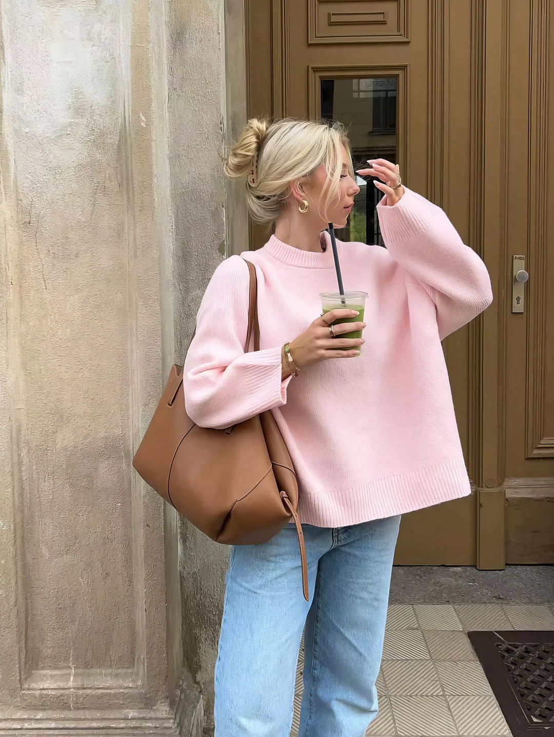 Elise Mode Dames Relaxed Gebreide Trui