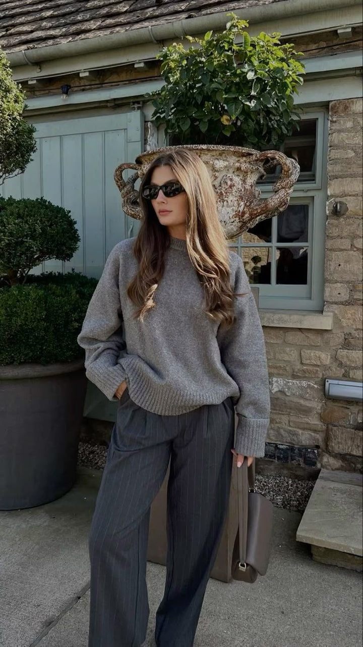 Elise Mode Dames Relaxed Gebreide Trui