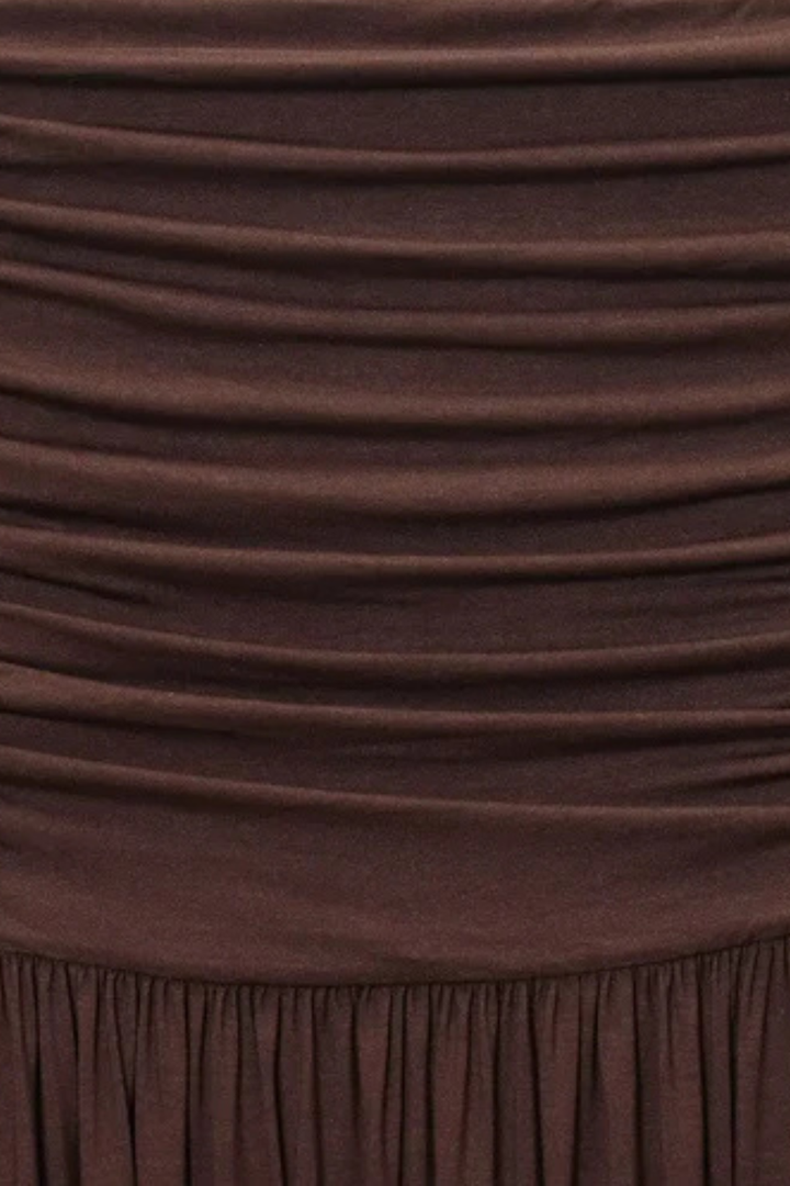 EliseMode Lange Strapless Jurk