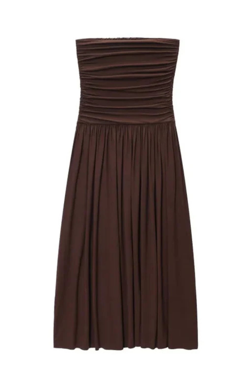 EliseMode Lange Strapless Jurk