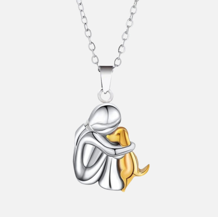 Elise Mode Dames Ketting met Hondenhanger in Zilver/Goud