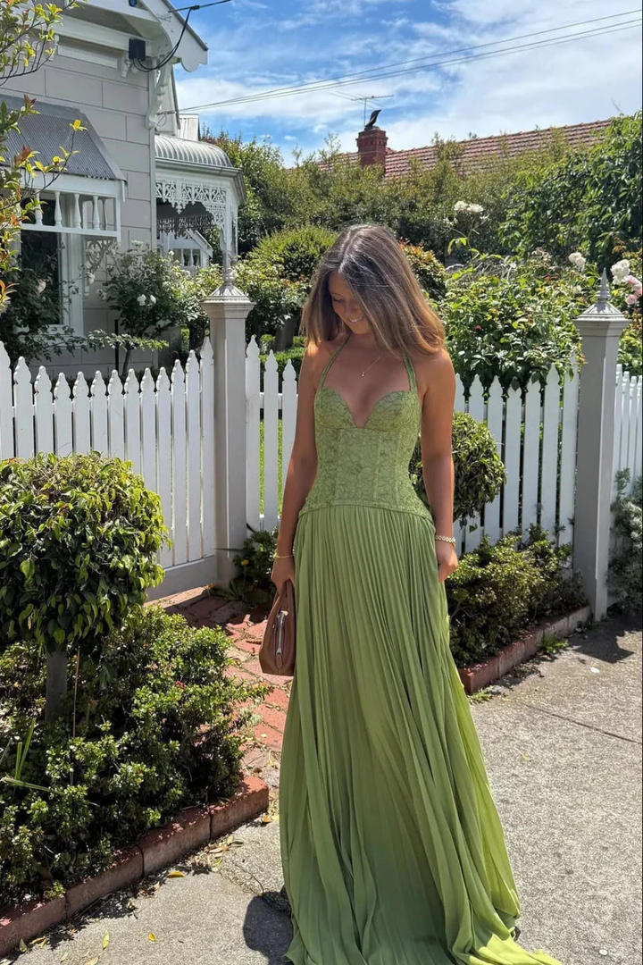 Elise Mode Dames Corset Maxi Jurk Vloeiend