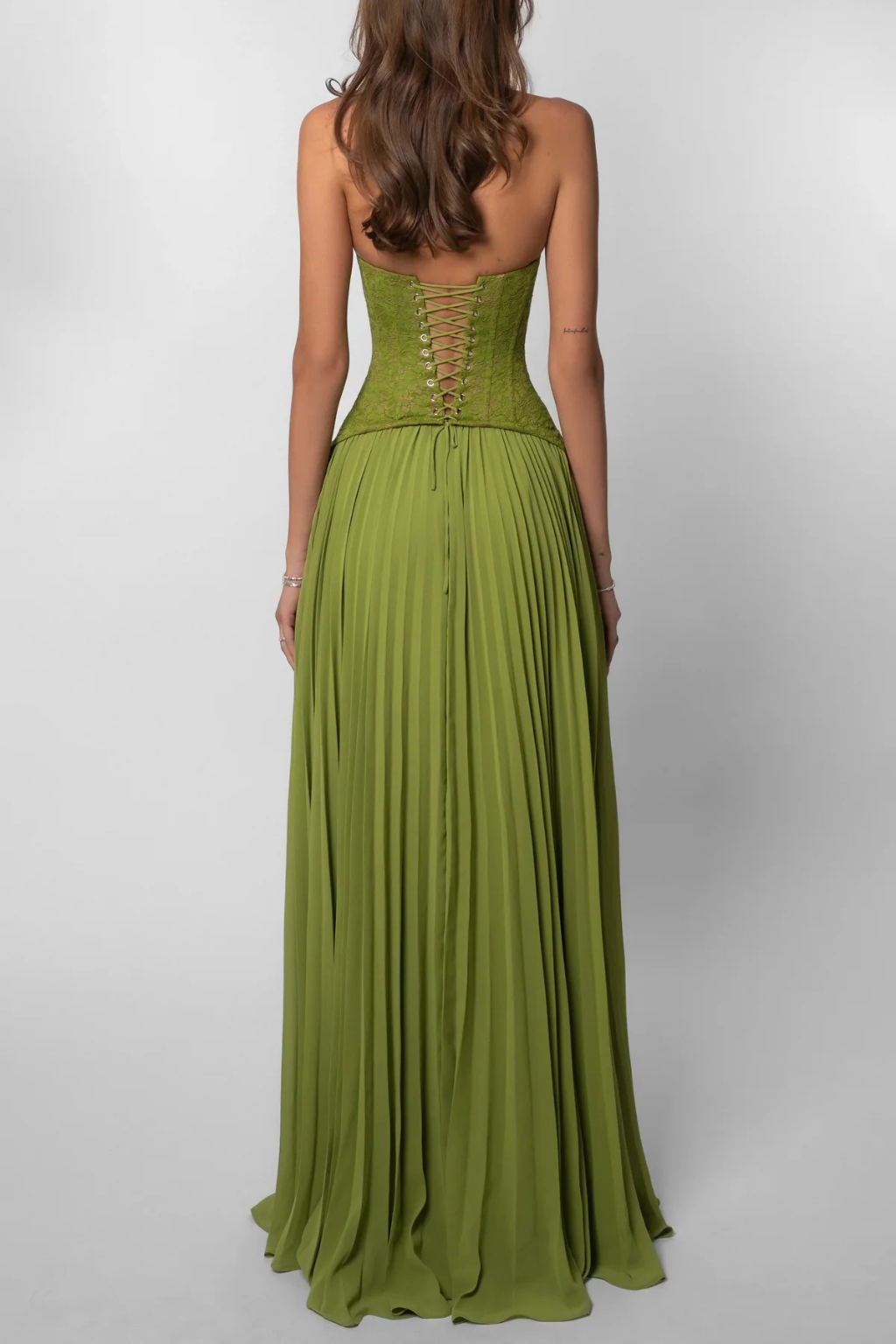 Elise Mode Dames Corset Maxi Jurk Vloeiend