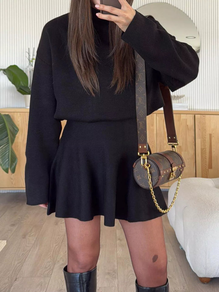 Elise Mode Dames Relaxed Mini Truijurk Tweedelig