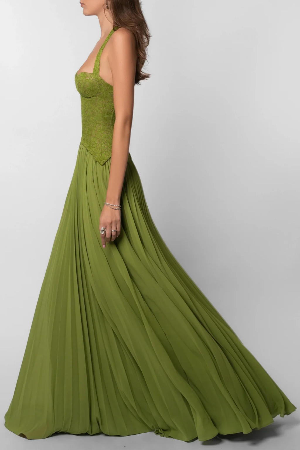 Elise Mode Dames Corset Maxi Jurk Vloeiend