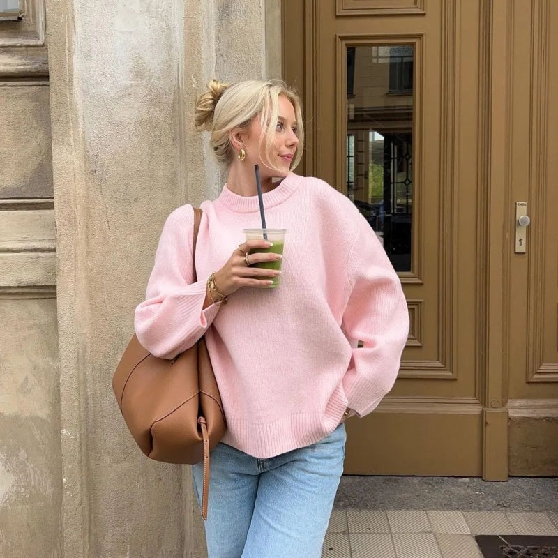 Elise Mode Dames Relaxed Gebreide Trui