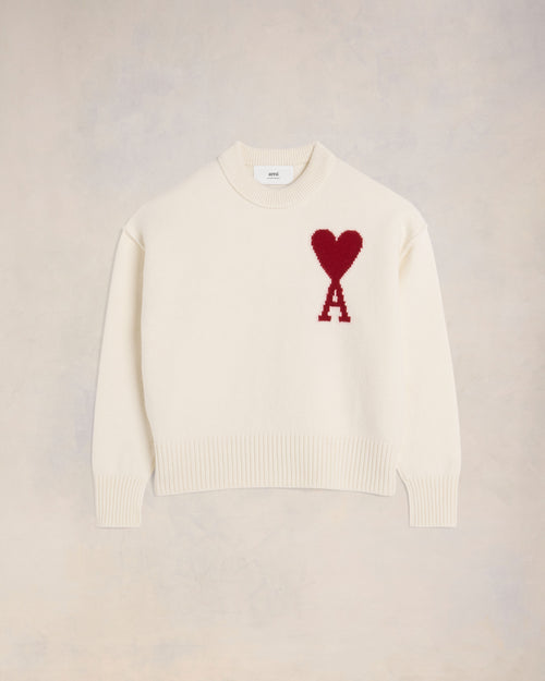 Elise Mode Dames Relaxed Sweater met Fleece Voering in Wit