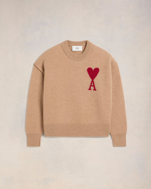 Elise Mode Dames Relaxed Sweater met Fleece Voering in Beige