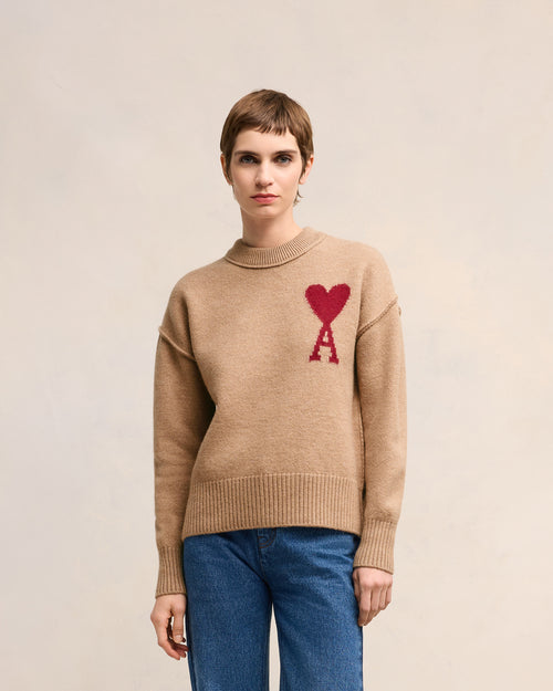 Elise Mode Dames Relaxed Sweater met Fleece Voering