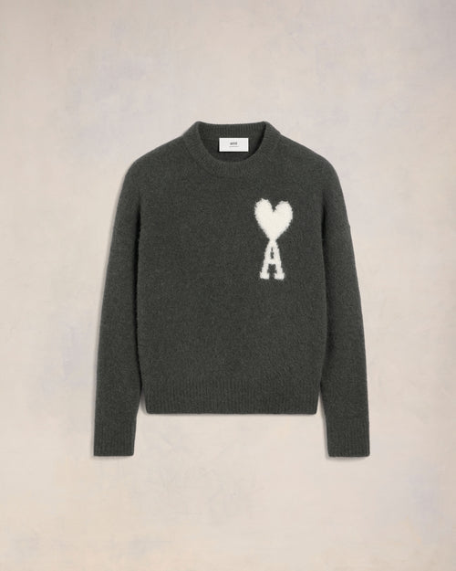 Elise Mode Dames Relaxed Sweater met Fleece Voering in Grijs