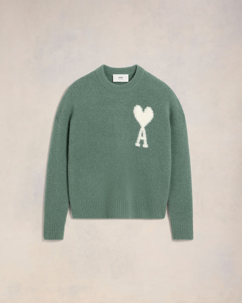Elise Mode Dames Relaxed Sweater met Fleece Voering in Groen