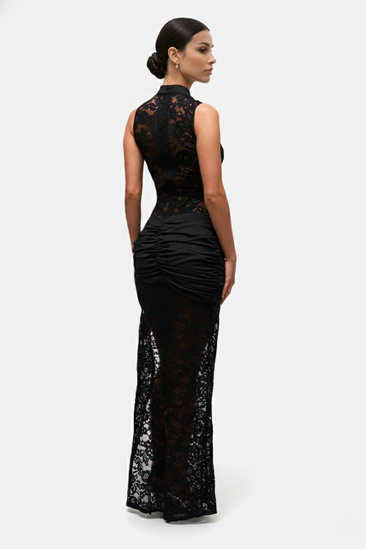 EliseMode Cheongsam Maxi Jurk
