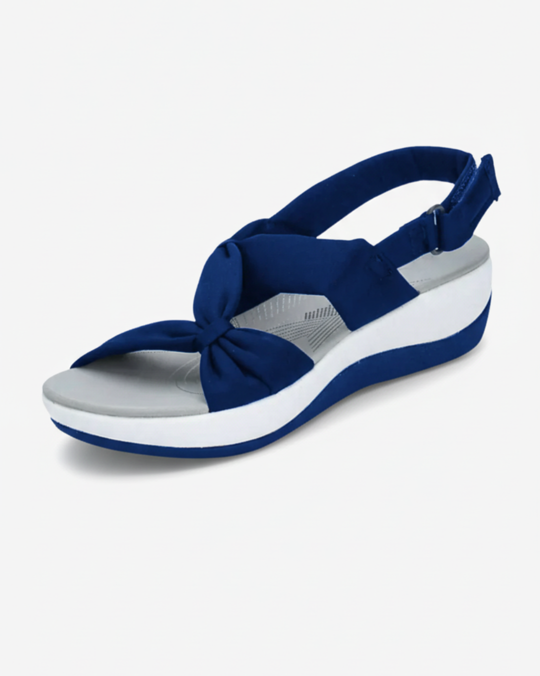 EliseMode Dames Strik Sandalen Sleehak Verstelbaar
