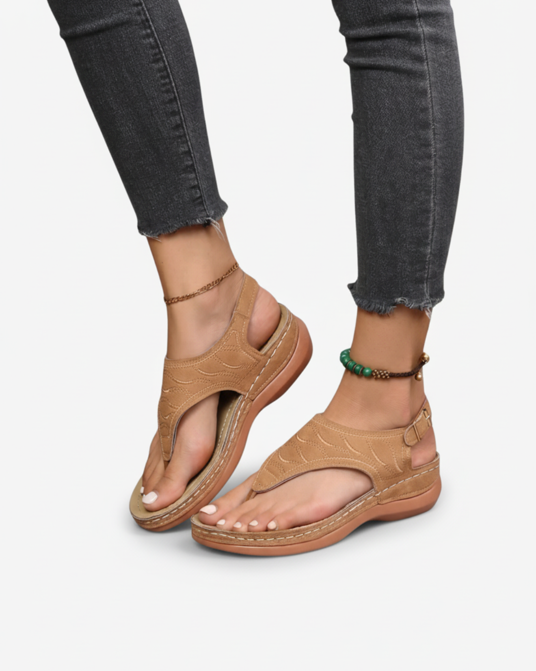 EliseMode | Dames Teenslippers Enkelbandjes Zomer
