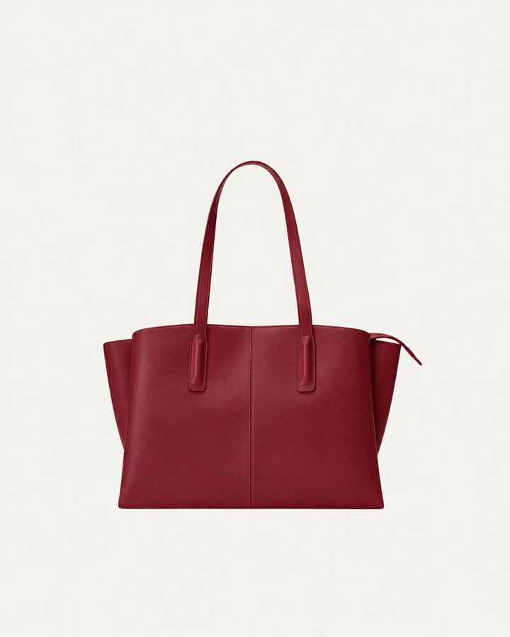 Elise Mode Dames Ruime Shopper met Laptopvak in Bordeaux