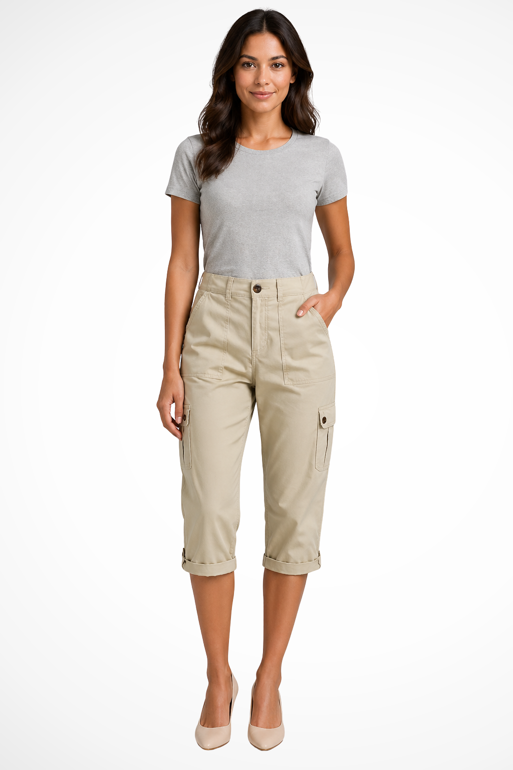 EliseMode Cargo Broek in Khaki