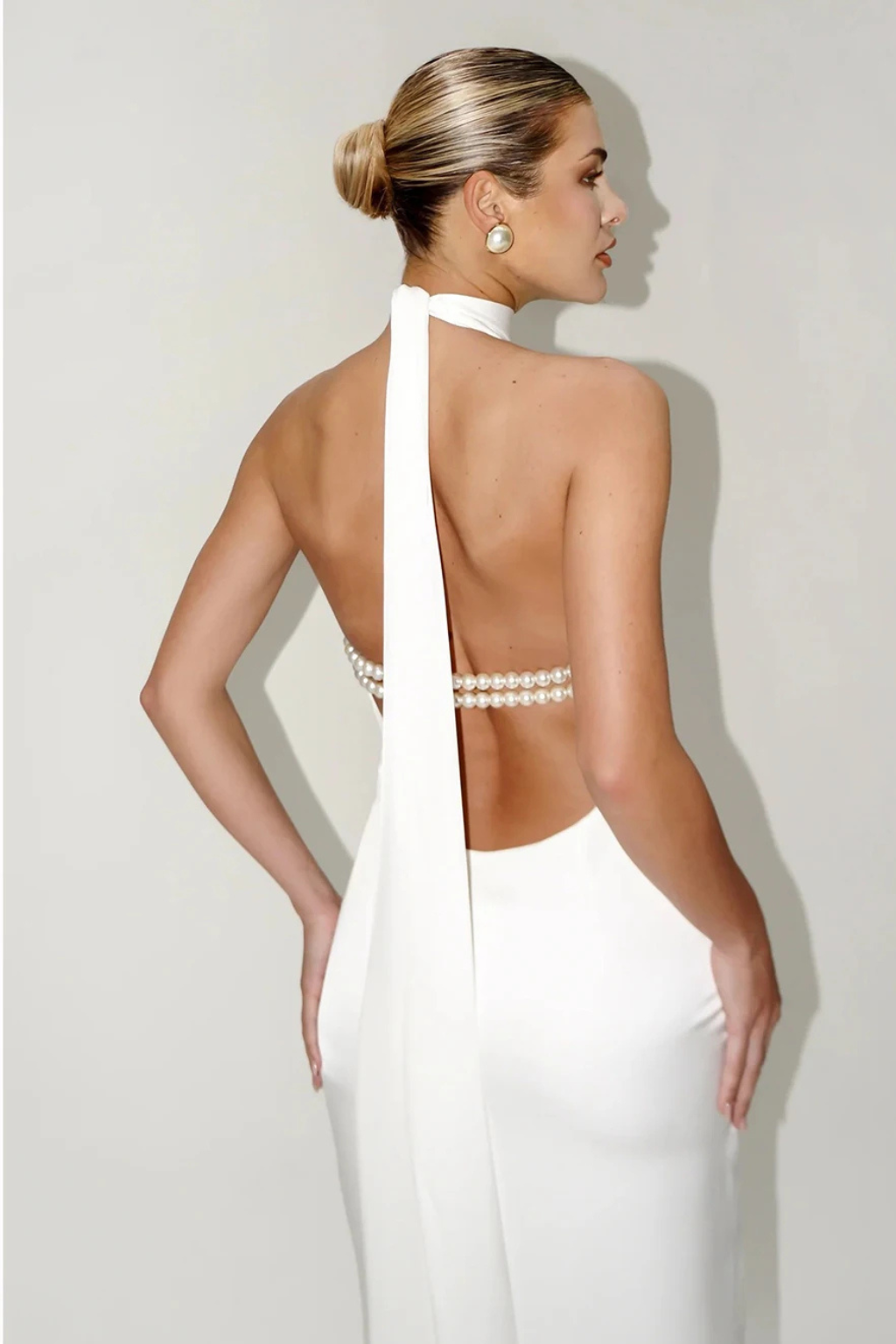 Elise Mode Halter Maxi Jurk