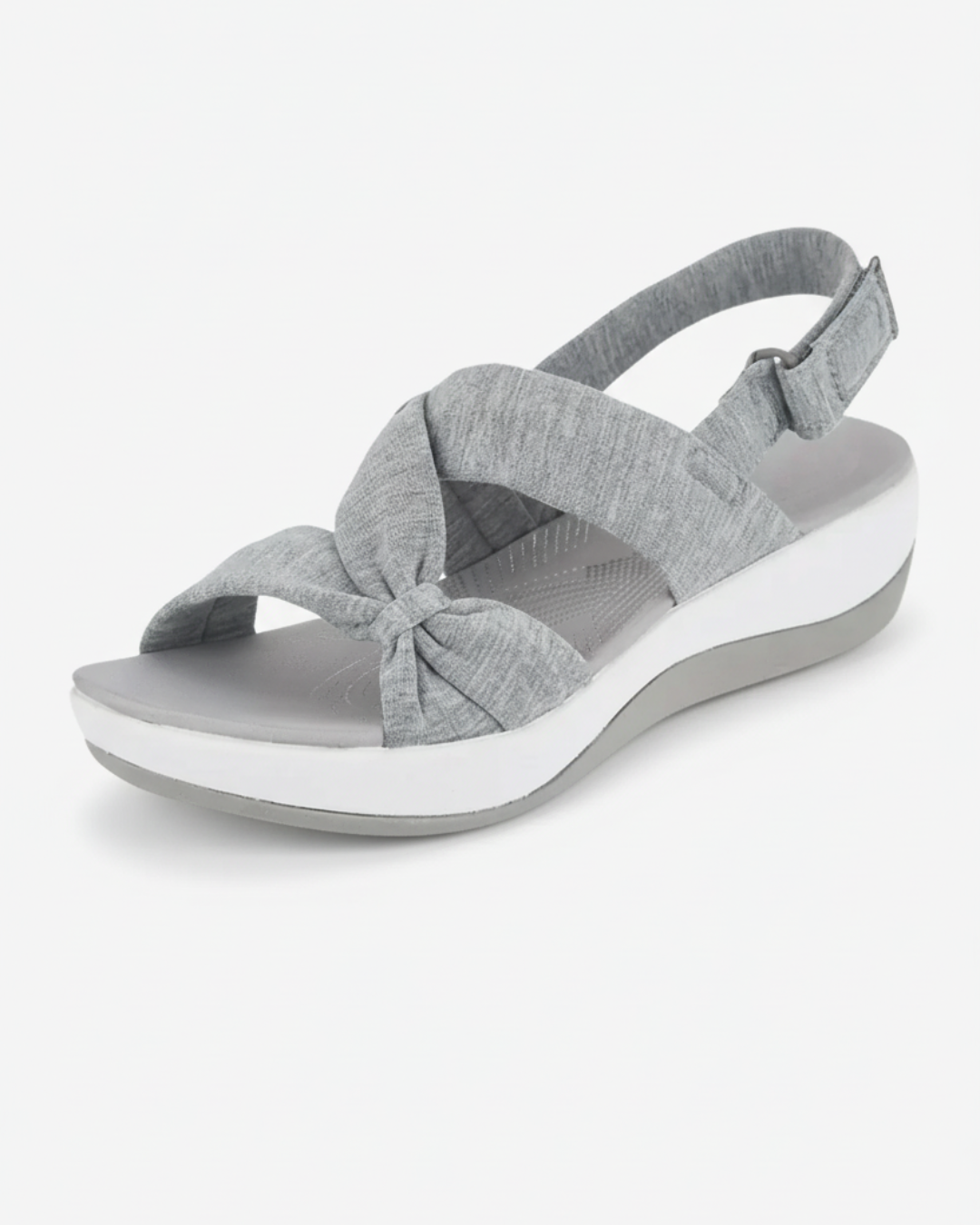 EliseMode Dames Strik Sandalen Sleehak Verstelbaar