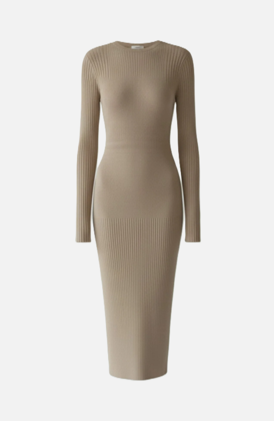 Elise Mode Dames Gebreide Bodycon Midi Jurk