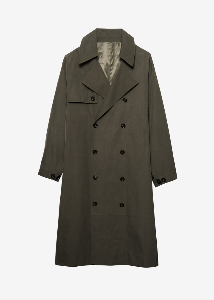 Elise Mode Dames Oversized Trenchcoat met Dubbele Knopenrij