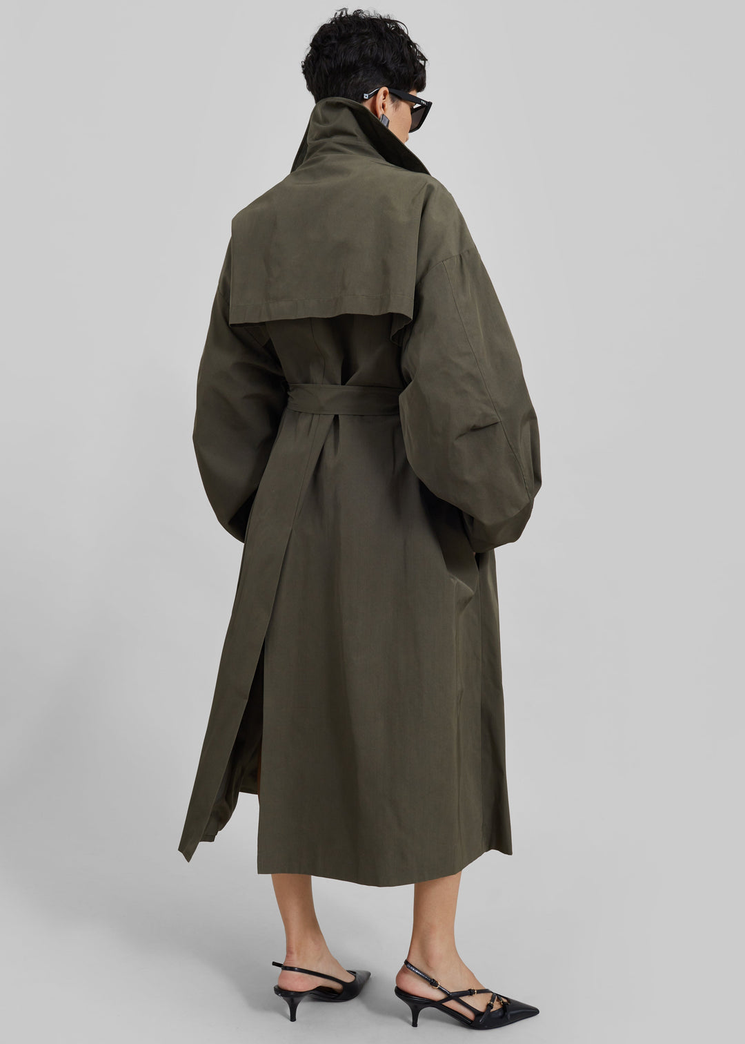 Elise Mode Dames Oversized Trenchcoat met Dubbele Knopenrij