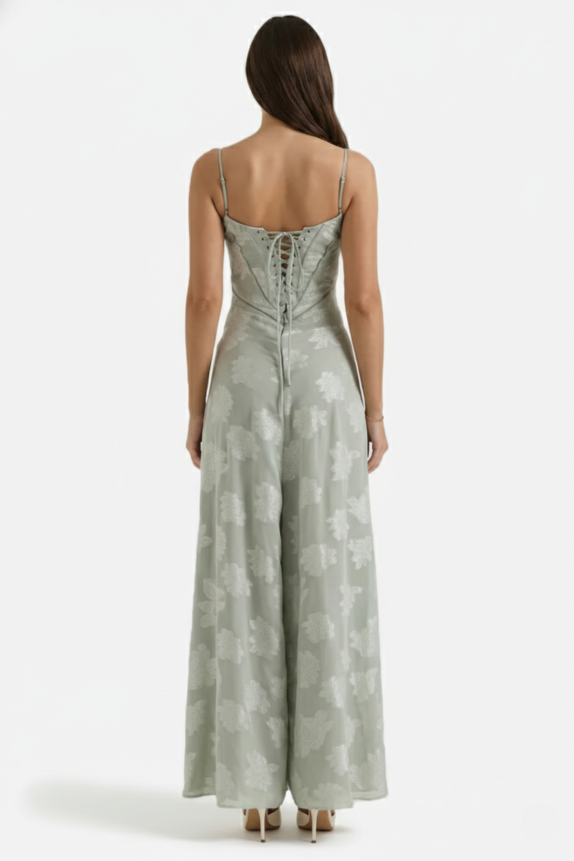 EliseMode Bloemen Slip Maxi Jurk