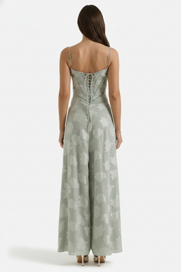 EliseMode Bloemen Slip Maxi Jurk