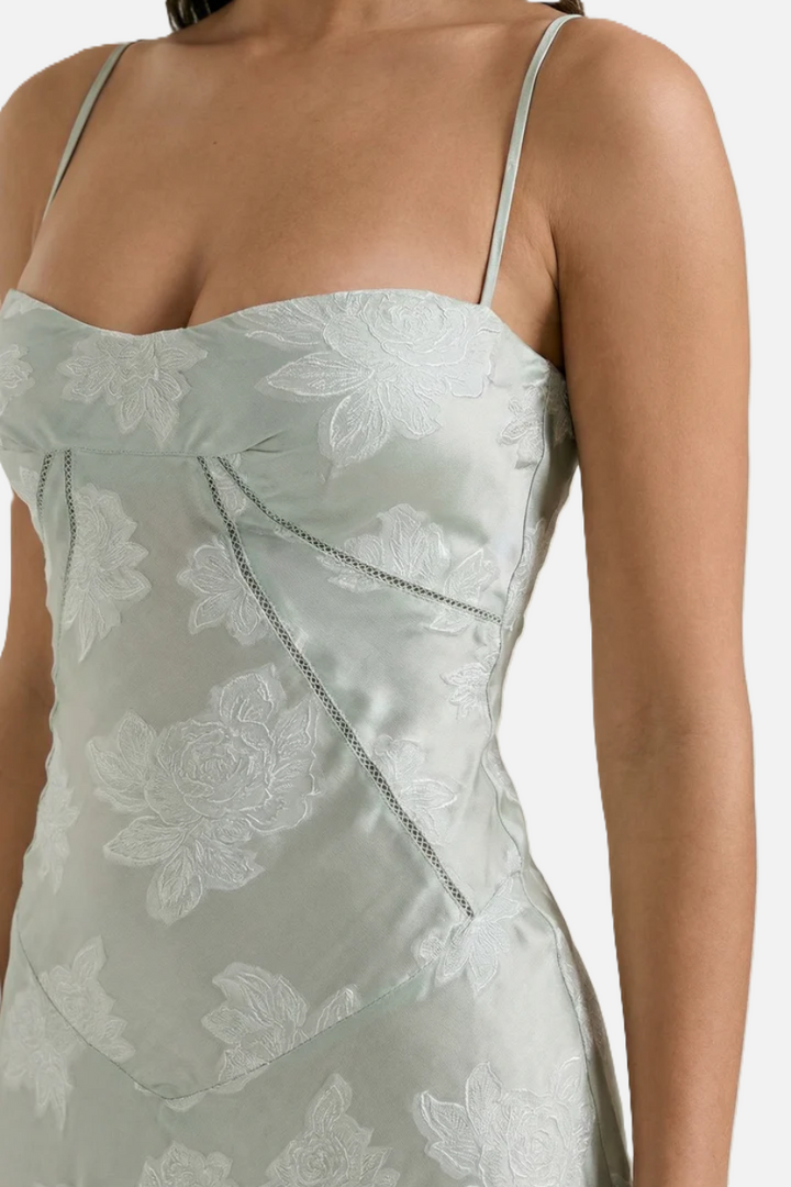 EliseMode Bloemen Slip Maxi Jurk