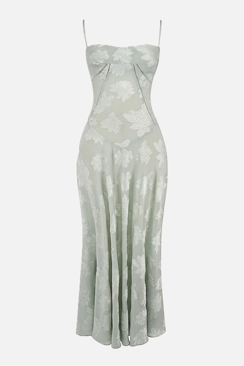 EliseMode Bloemen Slip Maxi Jurk