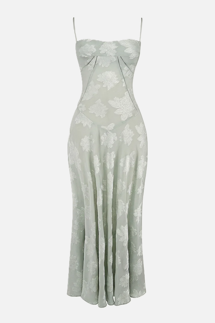 EliseMode Bloemen Slip Maxi Jurk