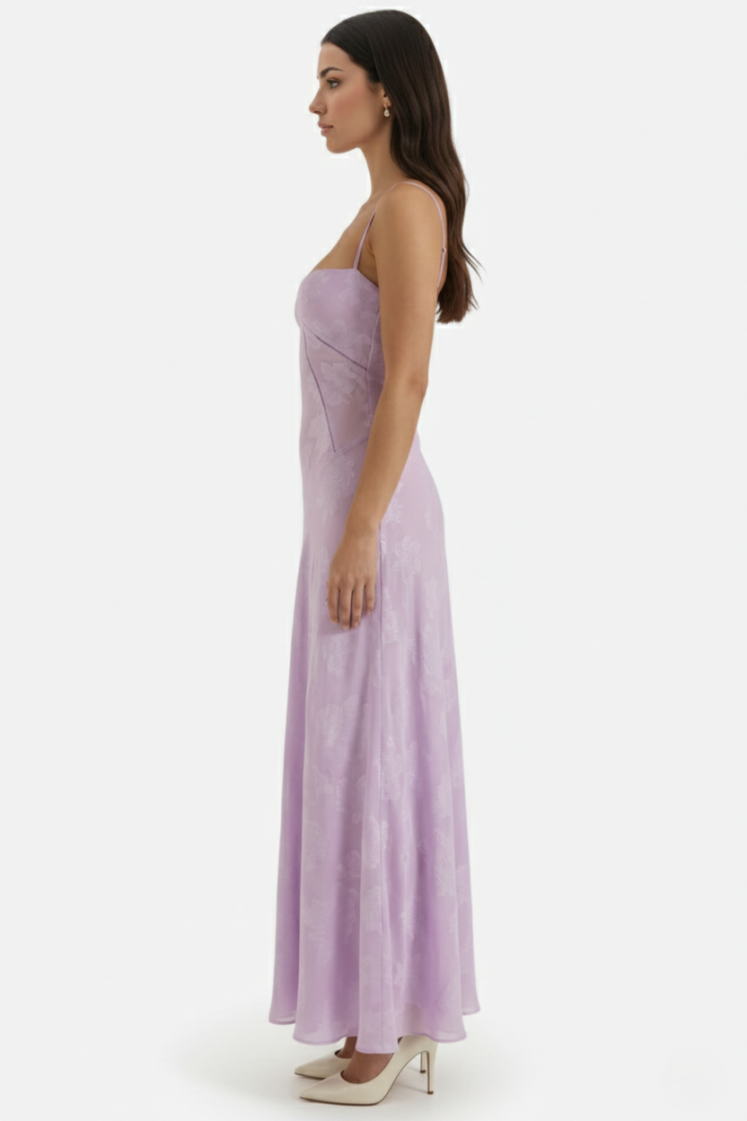 EliseMode Bloemen Slip Maxi Jurk
