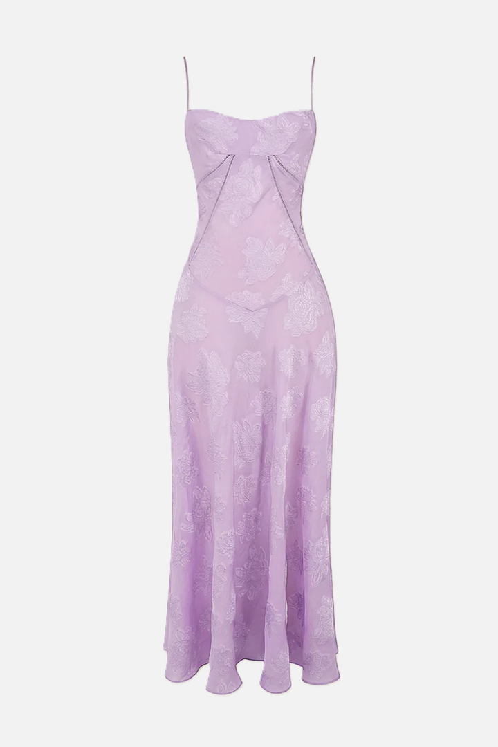 EliseMode Bloemen Slip Maxi Jurk