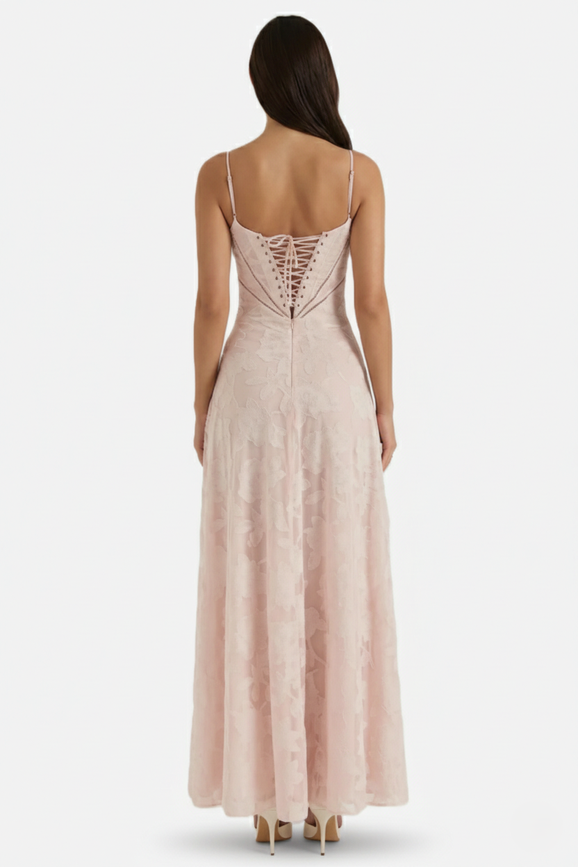 EliseMode Bloemen Slip Maxi Jurk