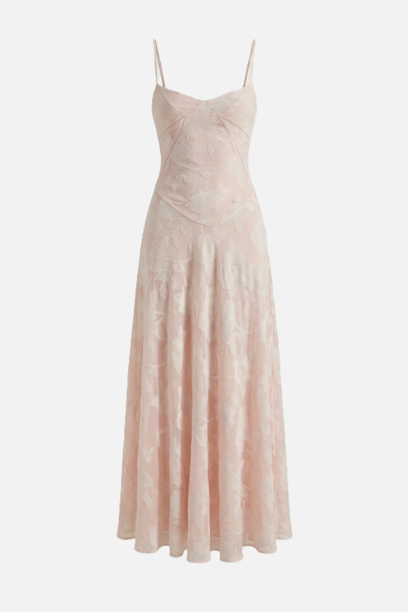 EliseMode Bloemen Slip Maxi Jurk