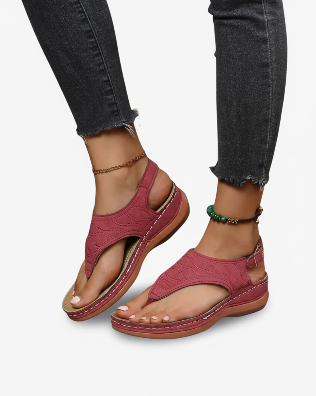 EliseMode | Dames Teenslippers Enkelbandjes Zomer