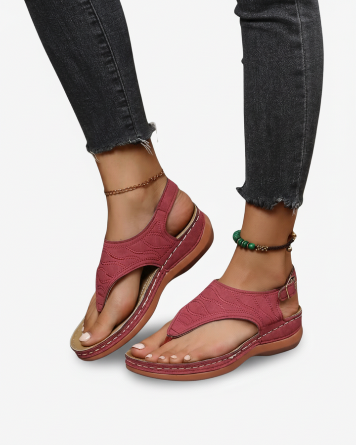 EliseMode | Dames Teenslippers Enkelbandjes Zomer