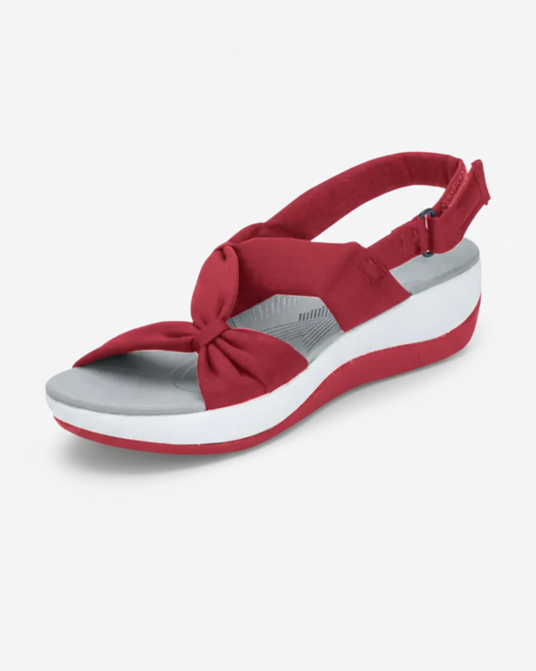 EliseMode Dames Strik Sandalen Sleehak Verstelbaar