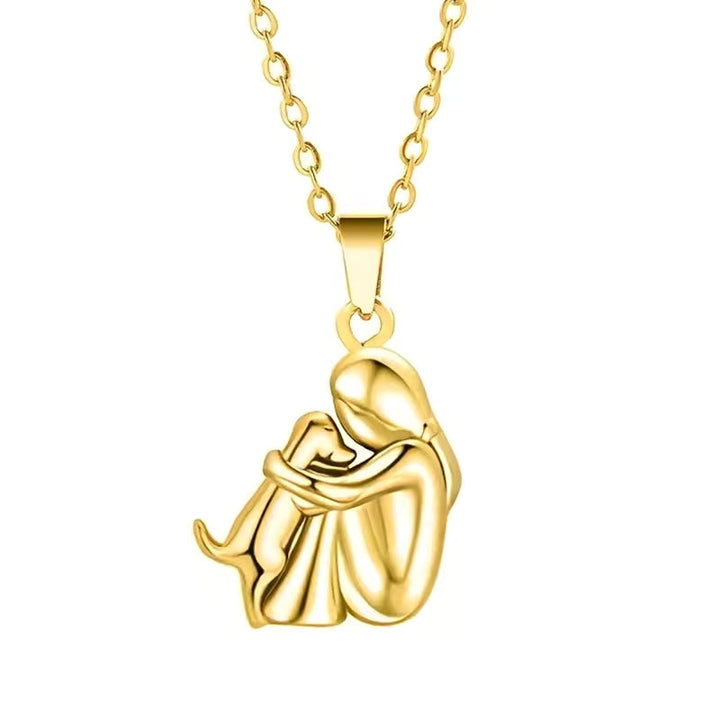 Elise Mode Dames Ketting met Hondenhanger in Goud