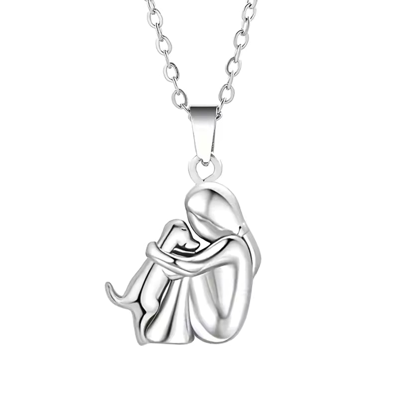 Elise Mode Dames Ketting met Hondenhanger in Zilver