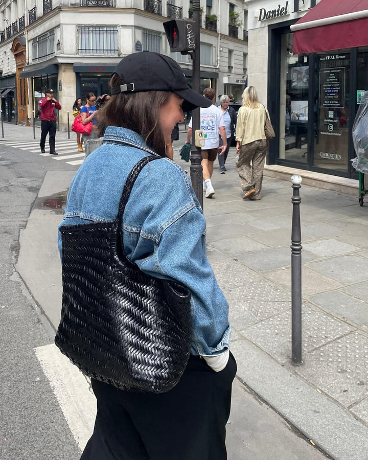 Elise Mode Dames Gevlochten Tas met Handvat