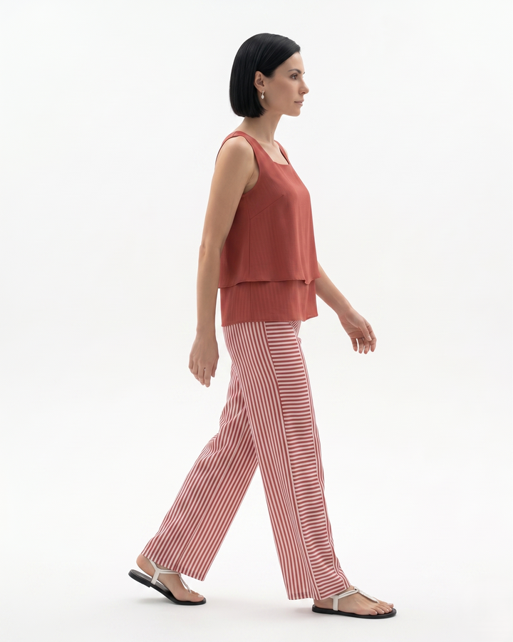Elise Mode Dames Mouwloze Set Relaxed Fit