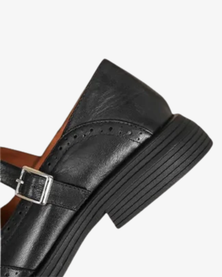 Elise Mode Leren Mary Jane Schoenen