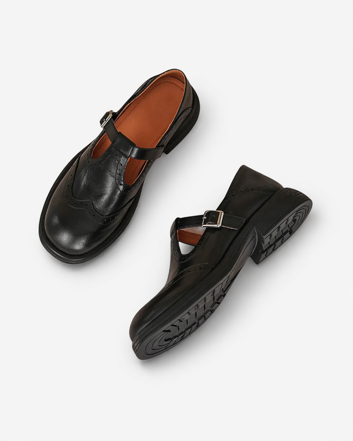 Elise Mode Leren Mary Jane Schoenen