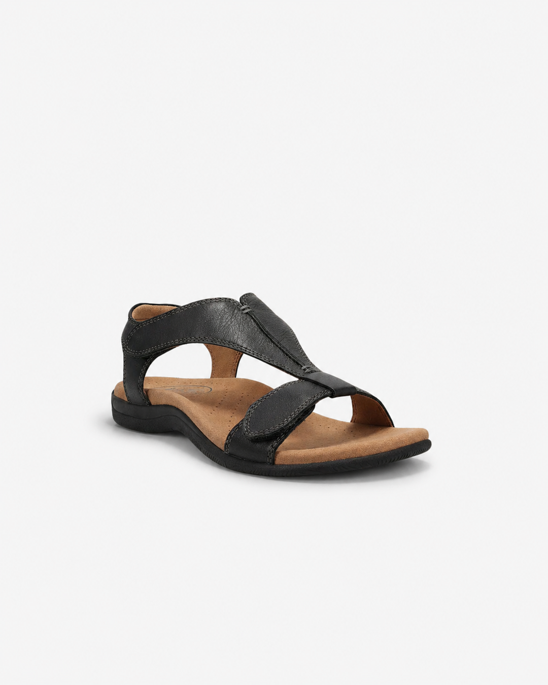 EliseMode Dames Verstelbare T-Bar Leren Sandalen
