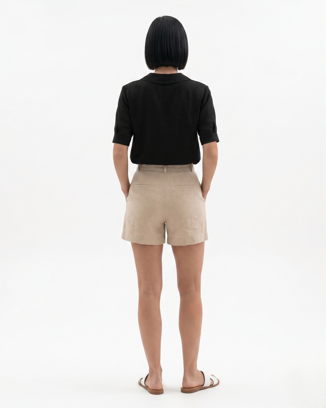 Elise Mode Dames Linnen Blouse Relaxed Fit