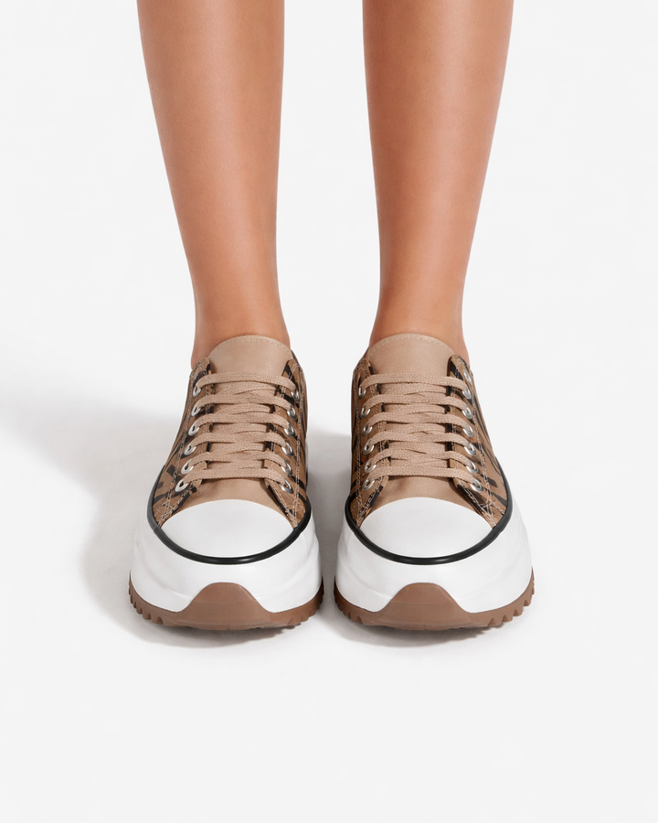 Elise Mode Platform Canvas Sneakers