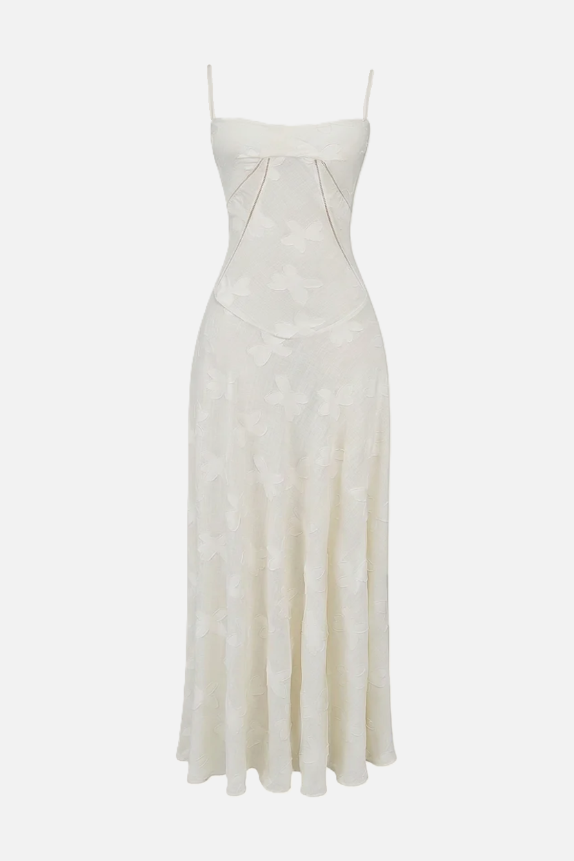 EliseMode Bloemen Slip Maxi Jurk